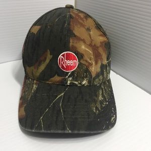 Rheem Woodland Camouflage Hat 🧢 Adjustable Back